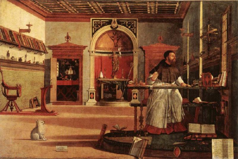 Vittore Carpaccio Saint Augustine in His Study Norge oil painting art